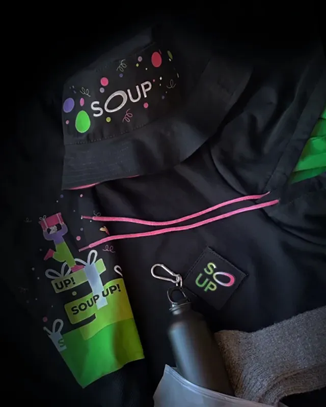 Premium branded merchandise showcase